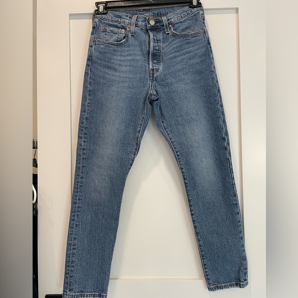Levi’s 501 Skinny Button Fly Jeans - Picture 2 of 8